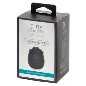 Fifty Shades Of Grey Hearts Flowers Stimulator 6 Viteze Negru