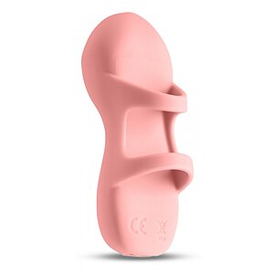 Vibrator Pentru Deget Reincarcabil Silicon Roz