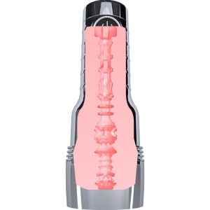Fleshlight Quiver — Masturbator Vibrant, Reîncărcabil Argintiu
