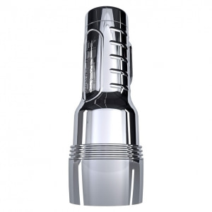 Fleshlight Quiver — Masturbator Vibrant, Reîncărcabil Argintiu
