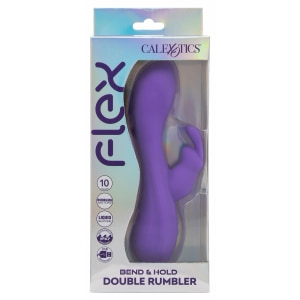 Flex Bend Hold Vibrator Dual 10 Moduri IPX7 Reîncărcabil Mov
