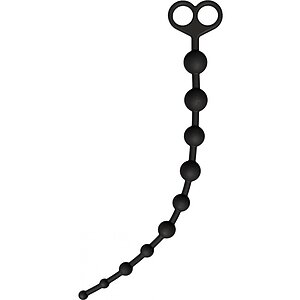 Flexible Anal Beads Negru pe Denysa.ro