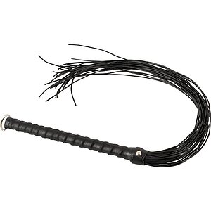 Flogger ZADO Din Piele 70 cm — Control Precis, Discret Negru pe Denysa.ro
