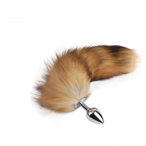 Plug Anal Aluminiu cu Coadă Blăniță 43 cm Fluffy Fox Argintiu Plug Anal Aluminiu cu Coadă Blăniță 43 cm Fluffy Fox Argintiu pe Denysa.ro