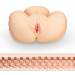 Masturbator Masculin Lovetoy Dublă Penetrare 22,8 cm