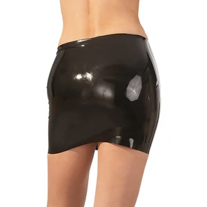 Fustă Latex Mini Skirt Negru S