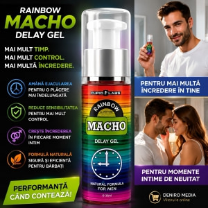 Gel Întârziere Ejaculare Rainbow Macho 50ml