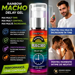Gel Întârziere Ejaculare Rainbow Macho 50ml