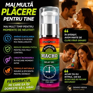 Gel Întârziere Ejaculare Rainbow Macho 50ml