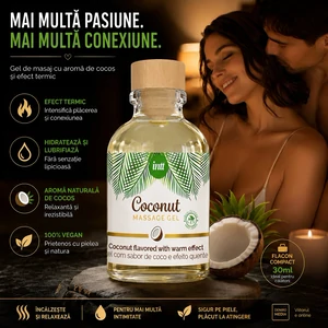 Gel Masaj Vegan Intt Cocos cu Efect încălzire 30ml