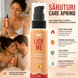 Gel Oral Lick Me Piersică Efect Încălzire 50ml