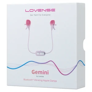 Gemini App-Controlled Vibrating Nipple Clamps Roz