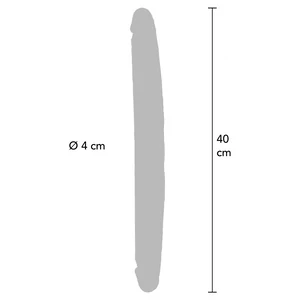 Get Real – Dublu Dong 40 cm, Silicon Realist