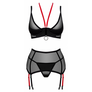 Set Obsessive Glandez 3 Piese Negru XL-2XL