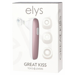 Great Kiss Stimulator Clitoral Reîncărcabil 10 Trepte Alb