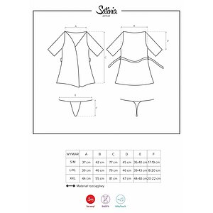 Halat Obsessive Satinia Negru L-XL