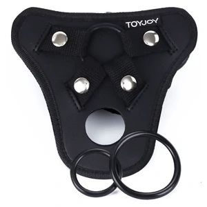 Ham Strap-On TOYJOY cu Gaură De Plăcere, Negru pe Denysa.ro