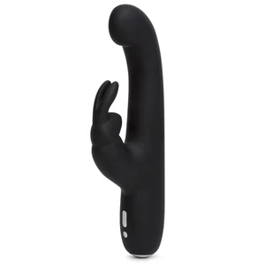 Vibrator Slim Punct G Cu Cap Bombat Curbat Vibrator Clitoridian Urechi Late Rabbit Negru