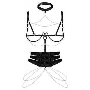 Harness Obsessive Premisis Negru pe Denysa.ro