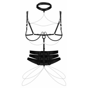 Harness Obsessive Premisis Negru pe Denysa.ro
