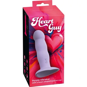 Heart Guy Purple: Vibrator 10 Moduri, Ventuză Inimă Mov