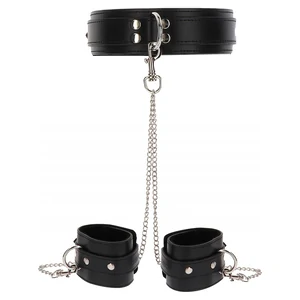 Heavy Collar and Wrist Cuffs Negru Heavy Collar and Wrist Cuffs Negru pe Denysa.ro
