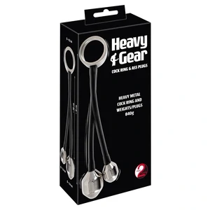 Heavy Gear – Inel Penian Metalic cu 2 Pluguri 31 cm Argintiu