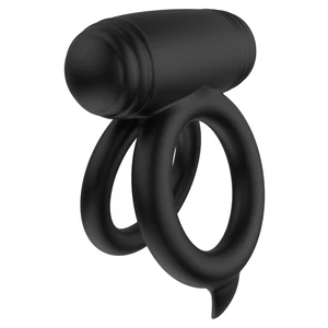 Hidden Desire Elite Power Twin C-Ring - 10 Moduri, IPX7 Negru