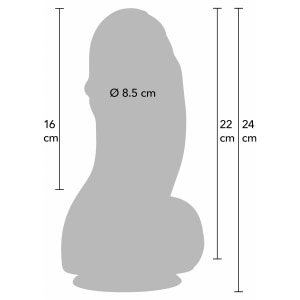 Hidden Desire Fat Boys Dildo PVC 22cm Negru