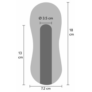 Hidden Desire Fusion Masturbator Compact cu Vibrator
