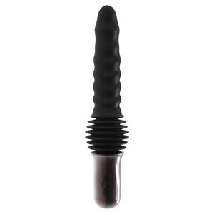 Hidden Desire Vibrator Anal cu Împingere Negru