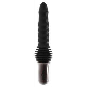 Hidden Desire Vibrator Anal cu Împingere Negru
