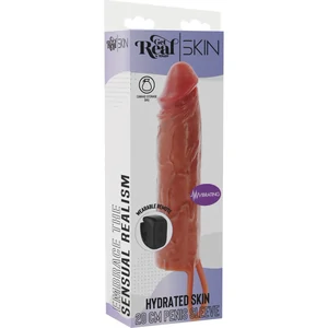Hydrated Skin Penis Silicone Sleeve Vibrating 20 cm