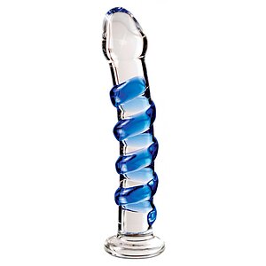 Dildo Din Sticla Hand Blown Transparent