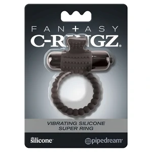 Inel cu Vibrații Fantasy C-Ringz Silicon Negru