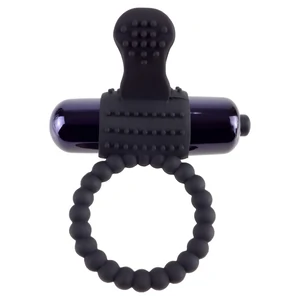 Inel cu Vibrații Fantasy C-Ringz Silicon Negru