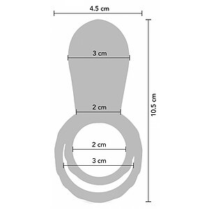 Inel Dublă Stimulare Couples Stimulator Ring Fuchsia