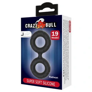 Inel Dublu Crazy Bull Radwan Model 19 Negru