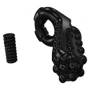 Inel Penis Bathmate Vibe Ring Tickle Negru pe Denysa.ro
