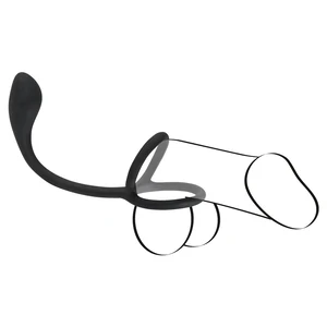 Inel Penis Black Velvets 3 În 1 Negru