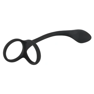 Inel Penis Black Velvets 3 În 1 Negru