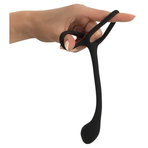 Inel Penis Black Velvets 3 În 1 Negru