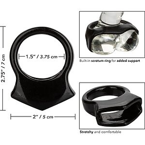 Inel Penis COLȚ Snug Grip Negru