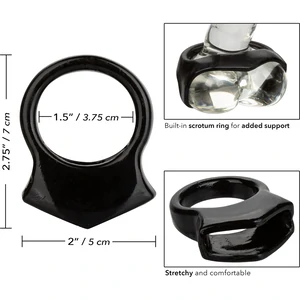 Inel Penis COLȚ Snug Grip Negru