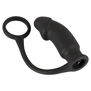 Vibrator Prostata Inel Penis cu Stimulator Prostata Velvets Negru