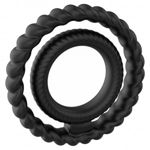 Inel Penis Dorcel Dual Ring Negru pe Denysa.ro