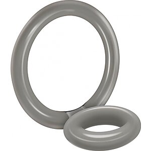 Inel Penis Double Bullseye Gri