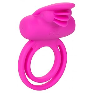 Inel Penis Dual Clitoris Flicker Enhancer Roz pe Denysa.ro