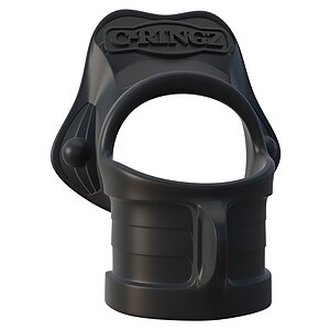 Inel Penis Fantasy C-Ringz Stretcher Negru pe Denysa.ro