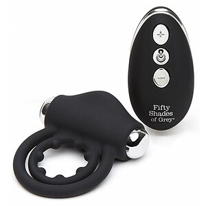 Inel Penis Fifty Shades of Grey Negru pe Denysa.ro